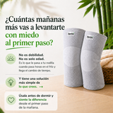 Par de rodilleras de fibra de bambú natural Bambu Compress para artrosis y dolor articular en mayores de 40